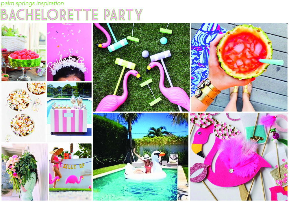 Palm Springs Bachelorette Inspiration Board